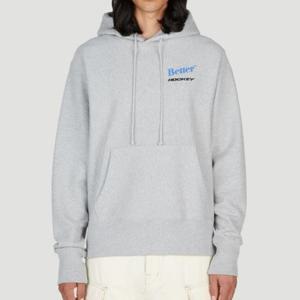 25 FW 베러 기프트 샵 Lion 라이온 로고 프린트 후드 스웨트셔츠 그레이 B01250K031