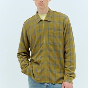 25 FW 스투시 원포켓 트위스트 얀 플레이드 집업 셔츠 1110327 0401