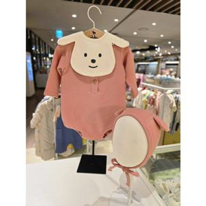 [블루독베이비] 25 FW(핑크)멍멍 3SET 바디슈트(45A7067601)출산 임신 백일 돌 선물 조카 유아 아기옷 (45A