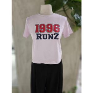 [ZOOC] 1998 RUNZ 프린트 크랍 티셔츠 (Z252PSM023)