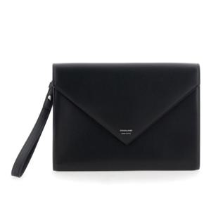 페라가모 블랙 가죽 엔벨로프 플랩 클러치 661698 0785159