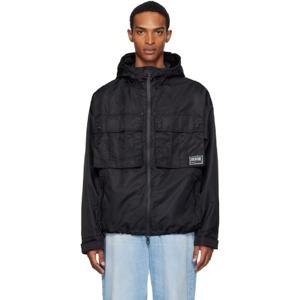 25 FW 베르사체진스꾸뛰르 남성 블랙 피스 넘버 로고 블루종 재킷 251202M180009