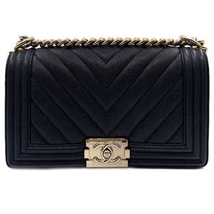 (명품) 샤넬 캐비어 쉐브론 보이백 미듐 7032505