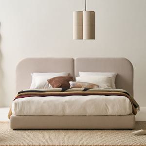 리바트 세계가구 프라하 패브릭 라지킹 침대 프레임 일반형