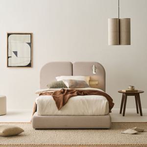 리바트 세계가구 프라하 패브릭 슈퍼싱글 침대 프레임 기능형