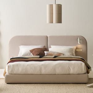 리바트 세계가구 프라하 패브릭 라지킹 침대 프레임 기능형