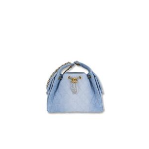 [라운지엘] 샤넬 스몰 워시드 데님 25백 금장 AS5293