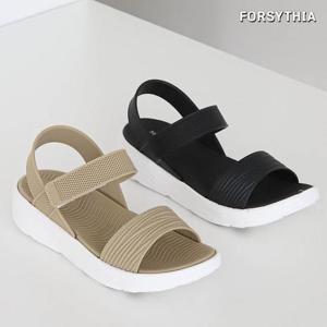 [포지시아] 여성 여름샌들 통굽 바캉스샌들