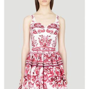 25 FW 돌체앤가바나 Majolica 마졸리카 스위트하트넥 뷔스티에 탑 F7W98T FPSH5 HE3TN