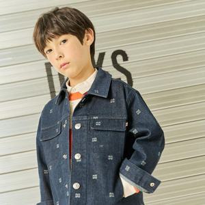 [닥스리틀]닥스리틀 로고 자카드 데님 자켓 DTF41DB23M_NV