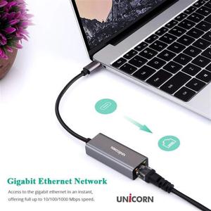 유니콘 USB3.2 Gen1 C타입 GIGA 유선랜카드 1Gbps 알루미늄바디 CLAN-1000GC