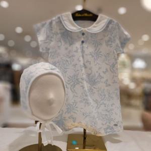 쇼콜라 트왈드썸머우주복모자세트 (TNOXQX211A)남아여름실내복출산백일선물