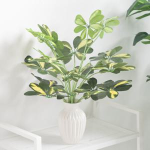 [3+1] 홍콩야자 조화 녹색 식물 부쉬o 60cm 조경 인테리어 장식 소품 인조 잎사귀 나뭇잎