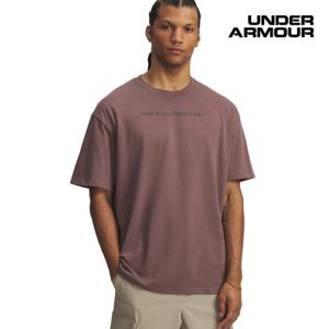 [언더아머(백)]남성 UA 러닝화 헤비웨이트 오버핏 라운드 반팔 티셔츠 6004897-256