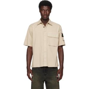 25 FW 스톤아일랜드 남성 베이지 11000007 수피마 코튼 트윌 스트레치 TC 셔츠 252828M192027