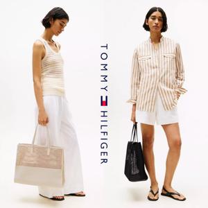 타미힐피거 TOMMY HILFIGER AW17640-ACI 여자 가방 우븐 토트백