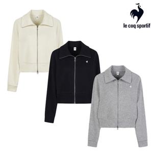 [르꼬끄] 한정수량 여성 컴피니트 하이넥 집업 QP322OFT91