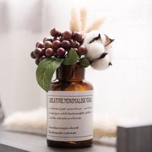 라그라스 목화 조화 화병 set 19cm (DIY) 인테리어 꽃 테이블 장식 소품 꾸미기