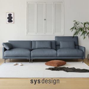 [11.24-30 GS블랙위크세일][시스디자인] 피크 천연면피가죽 4인 리프트 기능 소파