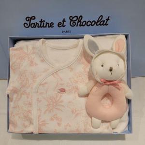 쇼콜라 트왈드배냇저고리니니애착인형세트 (TNORAG192G)가을겨울여아출산선물