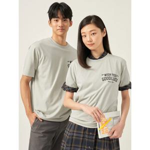 [25FW 신상] [빈폴멘] 남녀공용 러닝 그래픽 라운드넥 티셔츠  베이지 (BC5742C93A)