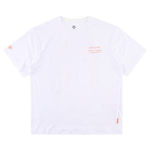데상트 여성 그래픽 반팔티셔츠 SP322UTS79WHT