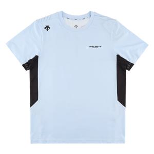 데상트 남성 백그래픽 반팔티셔츠 SP321TTS74SBLU