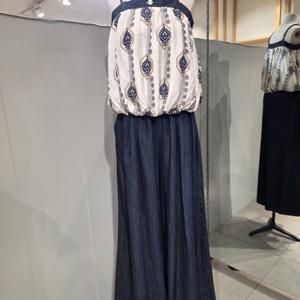 [르니앤맥코이] MM08TP304HJZ 와이드 데님 바캉스 투피스