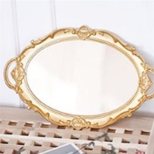 빈티지 미러트레이 레트로 카페트레이 골드