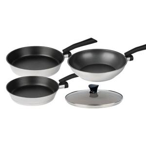 [알텐바흐]알텐바흐 뽀큐트 디펜더스 프라이팬 인덕션 스테인레스 후라이팬 24팬28팬28웍28커버 세트