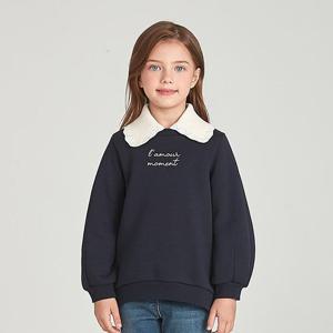 [닥스리틀]닥스리틀 니트카라 레터링 맨투맨  DTW12TM57M_NV