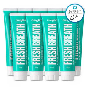 가그린 후레쉬브레스치약 라임민트 120g 9개 구취제거 구강유해균 감소