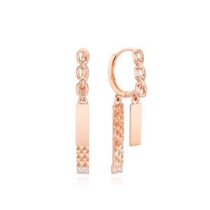 [GB] 체인 더블 바 딸랑이 14K GOLD 원터치 귀걸이 LOSP2002G