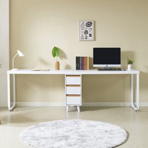 파로마 네오 칼든 철제다리 2400 2인용 책상 서랍다리형 NES1607