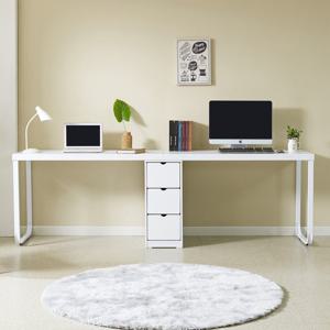 파로마 네오 칼든 철제다리 2400 2인용 책상 서랍형 NES1602