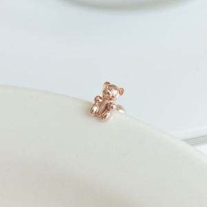 오팔하우스 14k 민자 곰돌이 피어싱 OPPKE6459