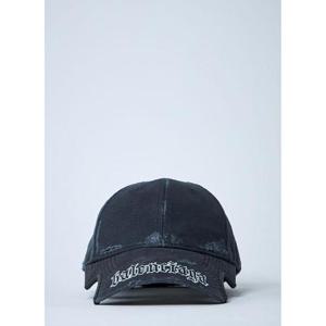 25 FW 발렌시아가 여성 로고 모티프 베이스볼 캡 bal0261012blk