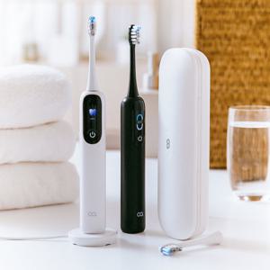 오아 클린이스윙 전동칫솔 LCD 좌우 회전 음파 무선 스마트 디지털 미세모 진동칫솔