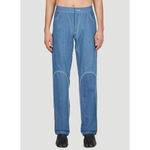 25 FW 메이라인 러스프르케이드 여성 Contrast Piping Jeans mai0352001blu F