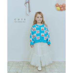 [로아앤제인(아동)]체리 니트 가디건RJ24WCA10BL-US