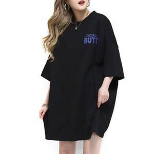 나야홍 / 아이우먼 머슥치킨프린팅박스티 OPU842M507 빅사이즈