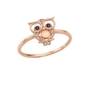 [로이드] 탄생석 부엉이 14k 반지 LRS19017G