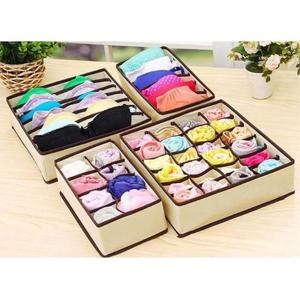 4종 부직포 칸칸이 양말정리함 속옷 정리함 다용도 보