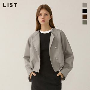 [리스트] 레더 사선 버튼 자켓_TWWJKP72040