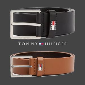 타미힐피거 TOMMY HILFIGER AM13416-GB8 남자 스퀘어 버클 가죽 벨트
