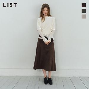 [리스트] 스웨이드 플레어 스커트_TWWSKP72040