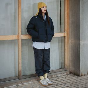 [데상트공식] [미유키 착용] 엣지 코트 네이비 화이트(SQ323LSN77)