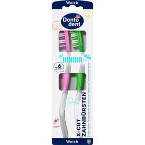 디엠 돈토덴트 Dontodent 주니어칫솔 X-Cut 소프트 2개 (색상랜덤)