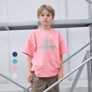 [볼컴키즈]볼컴 남아용 통기성 스톤써클 로고 티셔츠 VJCCHSE25086