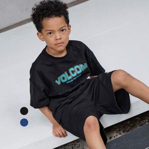 [볼컴키즈]볼컴 아동용 통기성 투톤 아치 로고 셋업 VJCCSUE25091